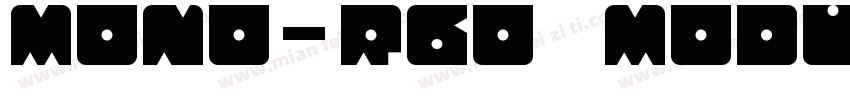 MONO-RGO MODULAR Sem字体转换